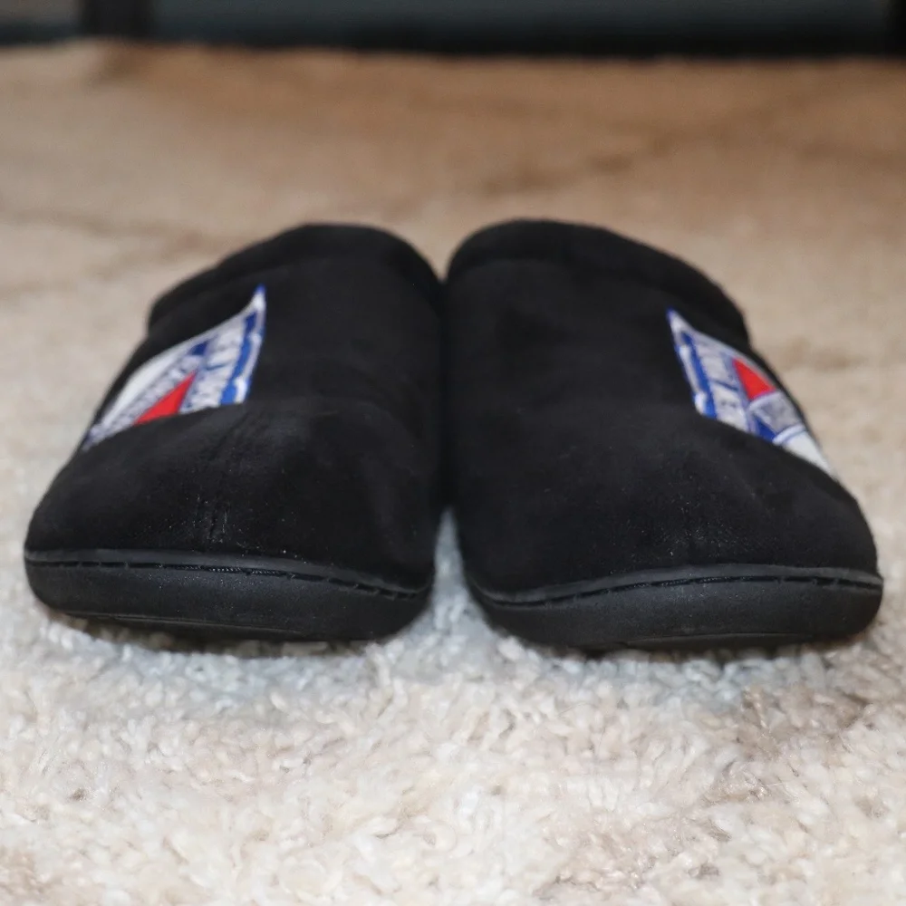 Mens New York Ranger Black Scuff Embroidered Logo Memory Foam Slipper Size XL - Picture 15 of 15